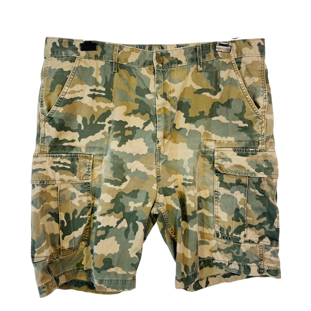 Levi's Camo Cargo Shorts Men's 38 Green Brown Cotton Utility Gorpcore READ